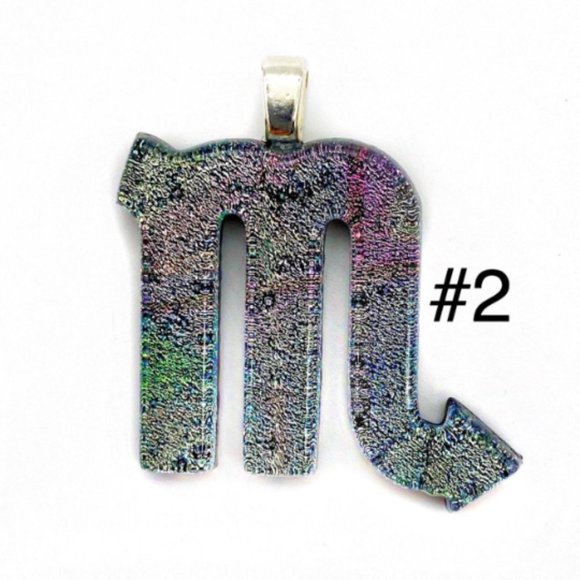 Scorpio Zodiac Necklace - Fused Glass Scorpio Pendant - Spiritual Jewelry - Picture 3 of 8